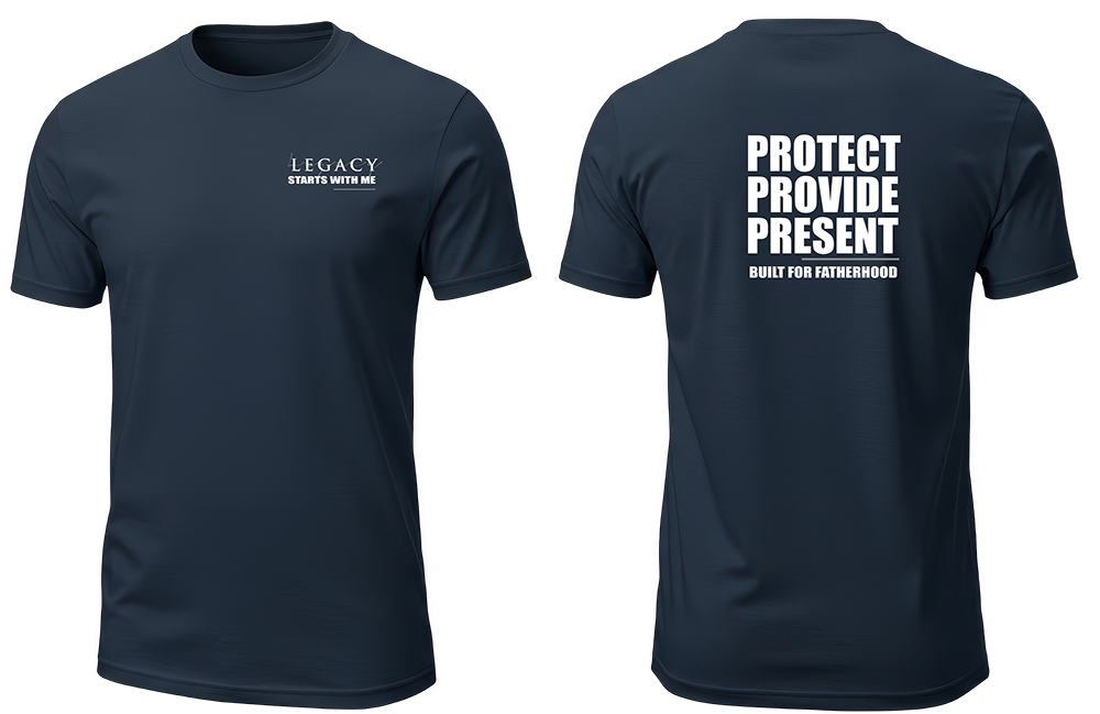Protect Provide Present - Navy Blue T-shirt