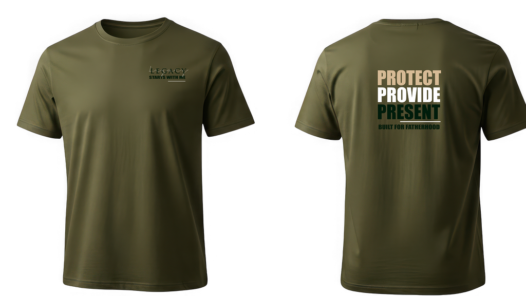 Protect Provide Present - Olive Green T-shirt