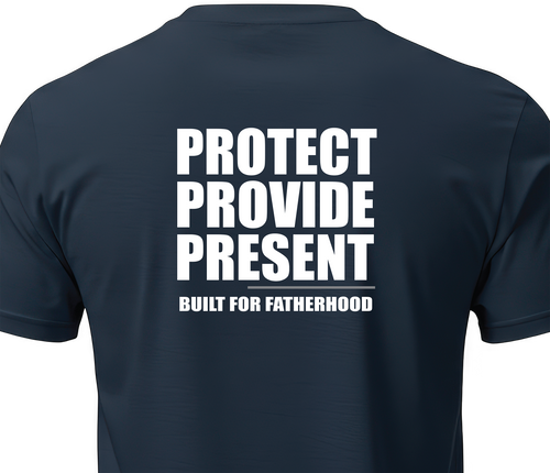 Protect Provide Present - Navy Blue T-shirt